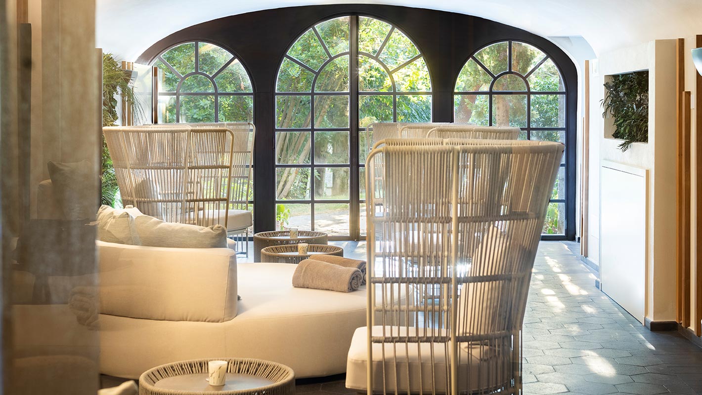 Area relax di luxury spa