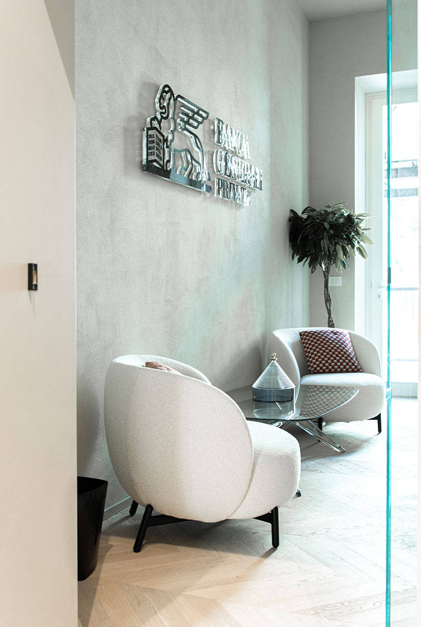Sala d'attesa della Banca Generali